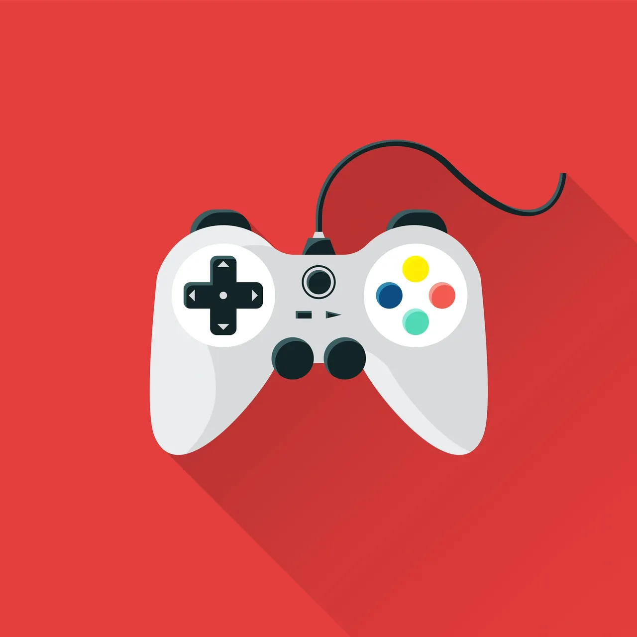 Video game controller on a red background — entertaining Generation Z through gaming and social media